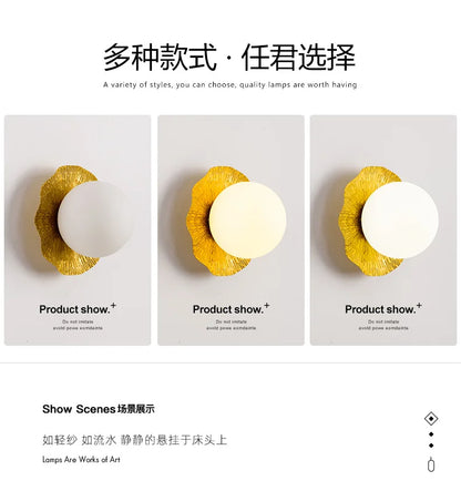 DecorBites™ Lotus Leaf LED Wall Lamp for Modern Nordic Style Living Room