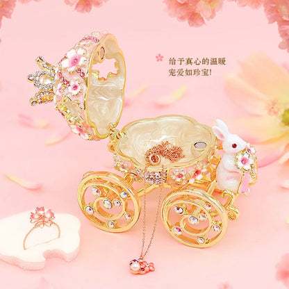 DecorBites™ Enameled Animal Figurine Jewelry Trinket Box | Collectible Wedding Ring Holder & Home Decor