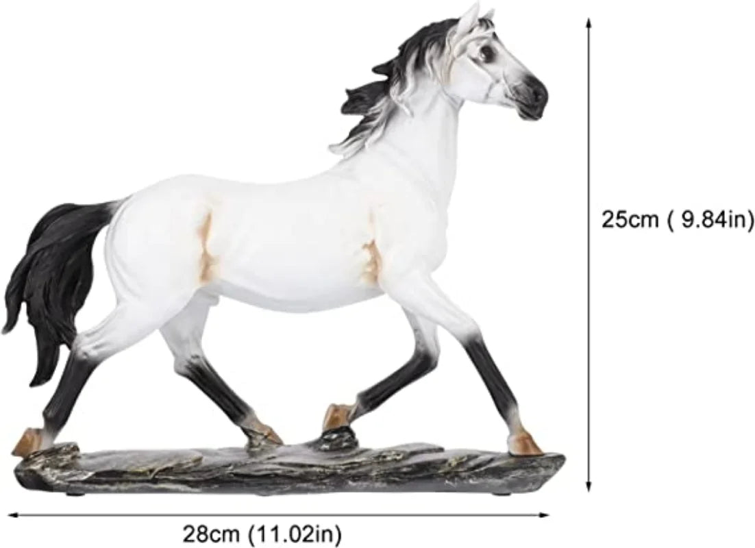 DecorBites™ Elegant Horse Resin Statue for Home Office Decor