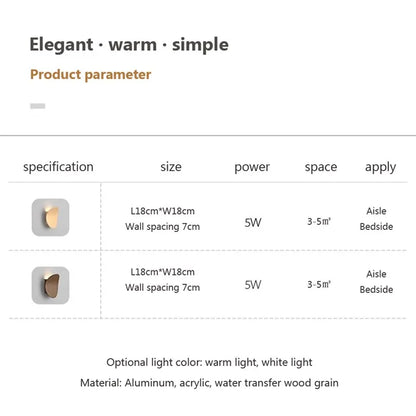 DecorBites™ LED Round Wall Lamp for Bedroom Living Room Office Decoration Lighting