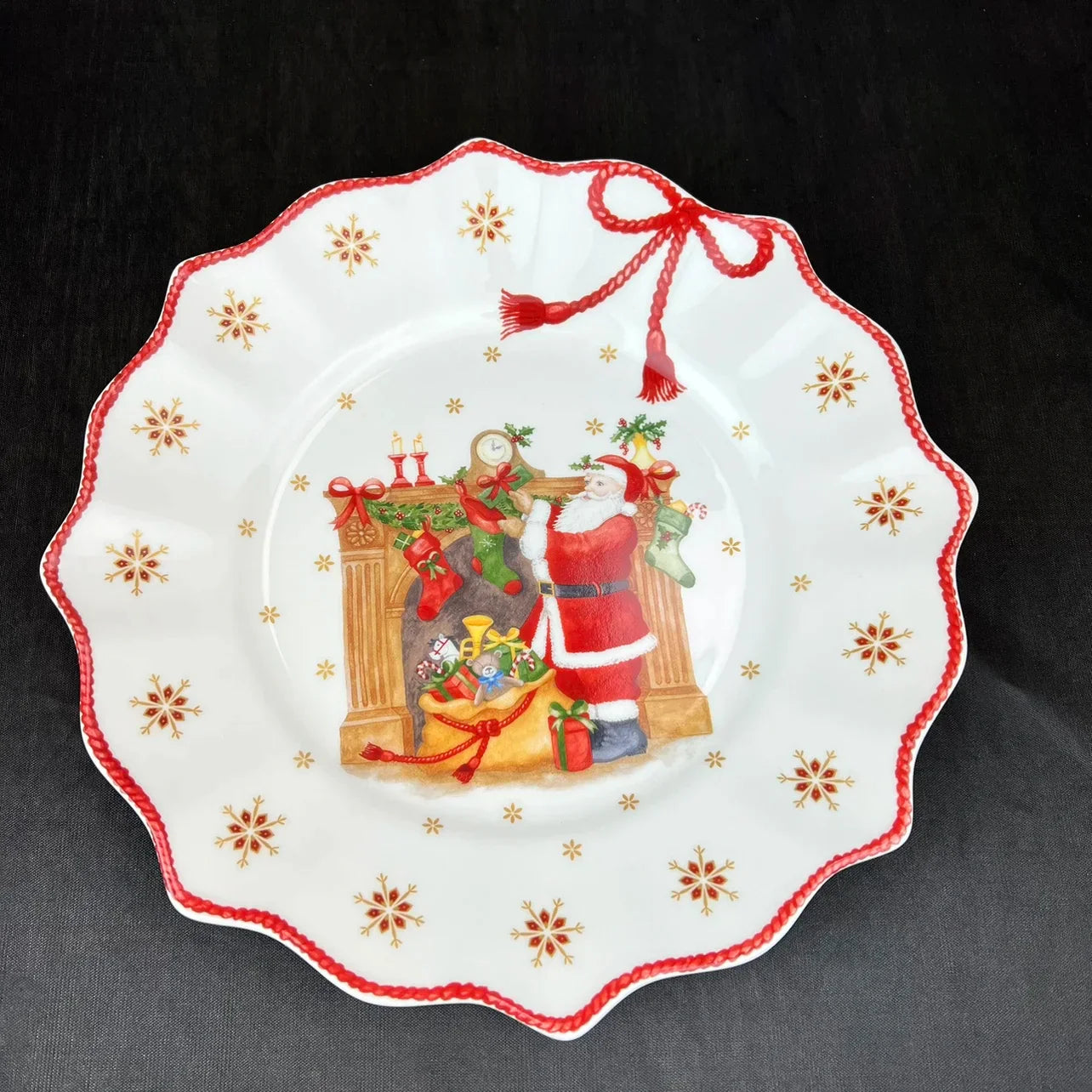 DecorBites™ Christmas Dinnerware Set: Plates, Tray, Mugs, Bowls, and Dishes