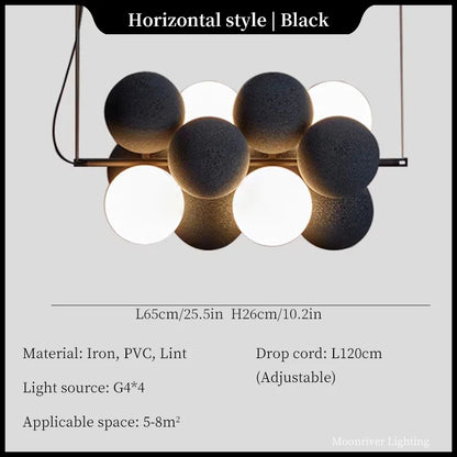 DecorBites™ Ball LED Ceiling Chandelier Modern Creative Kitchen Island Bedroom Pendant Lights