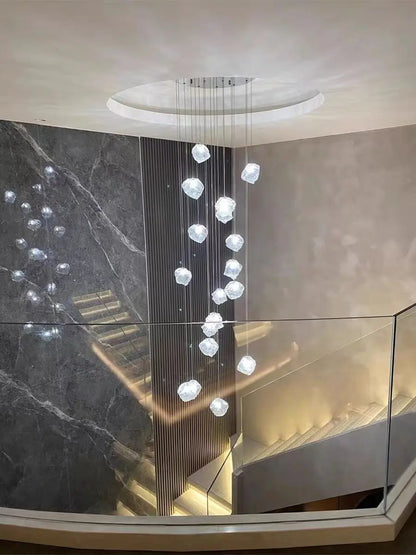 Lámparas colgantes tipo araña cúbicas DecorBites™ para restaurantes, lofts, escaleras, dormitorios y decoración artística.