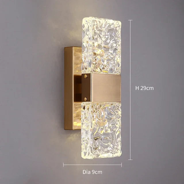 LED Crystal Wall Sconce