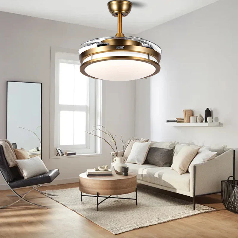 DecorBites™ 55W Bronze Ceiling Fan Light with Remote Control and Reversible Blades