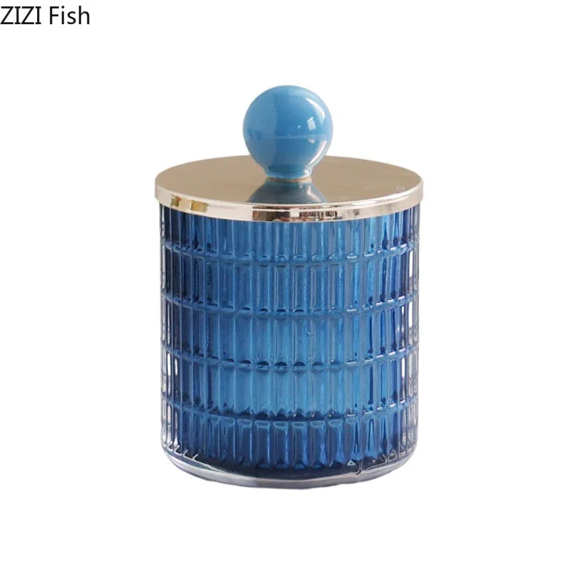 DecorBites™ Glass Tea Canister Storage Jar with Ceramic Ball Lid