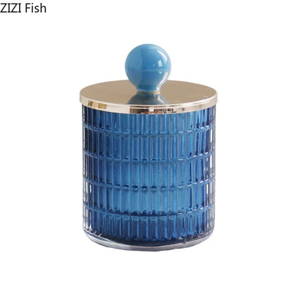 DecorBites™ Glass Tea Canister Storage Jar with Ceramic Ball Lid