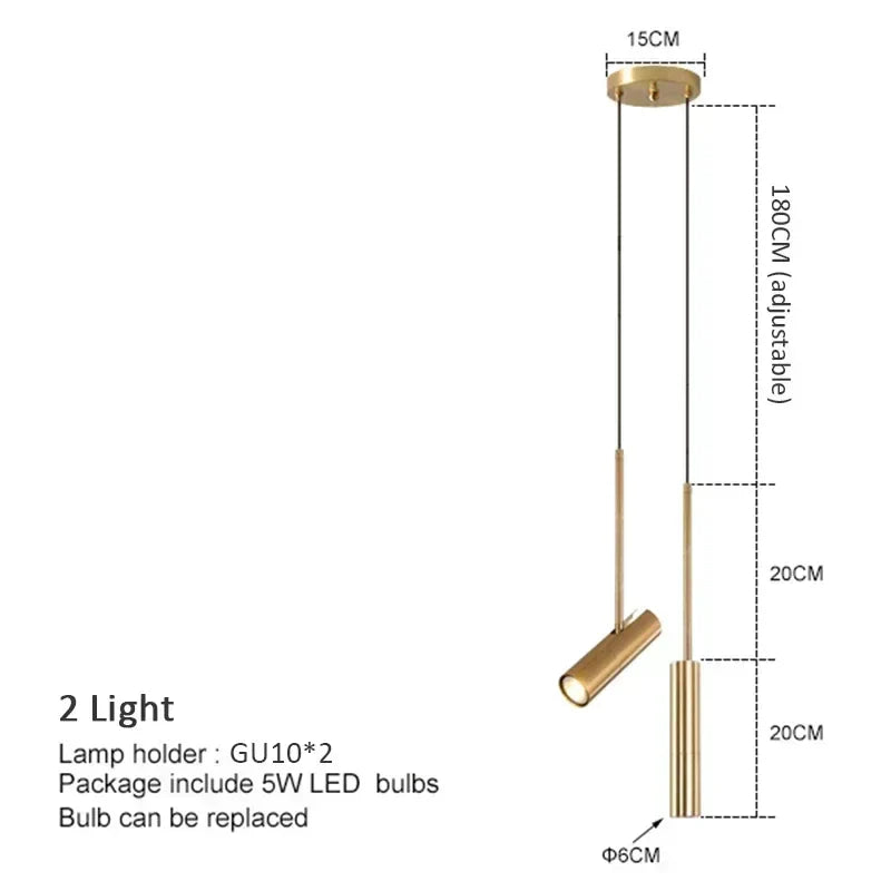 DecorBites™ LED Pendant Light: Bedroom Dining Kitchen Chandeliers, Minimalist Hanging Lamp for Home Decor