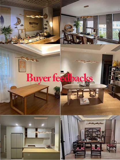 DecorBites™ Leaf Pendant Lights: Dimmable RC Hanging Lamp for Indoor Decor Lighting