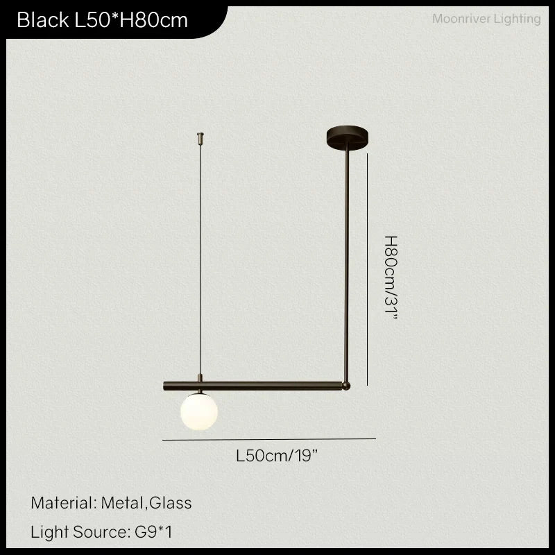 Modern Linear Hanging Chandelier