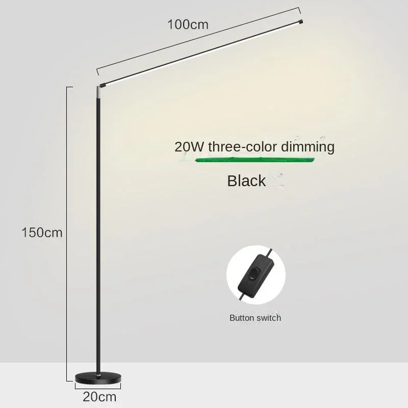 Lámpara de suelo LED Decorbites™: Accesorio de lectura minimalista súper brillante para sala de estar y dormitorio