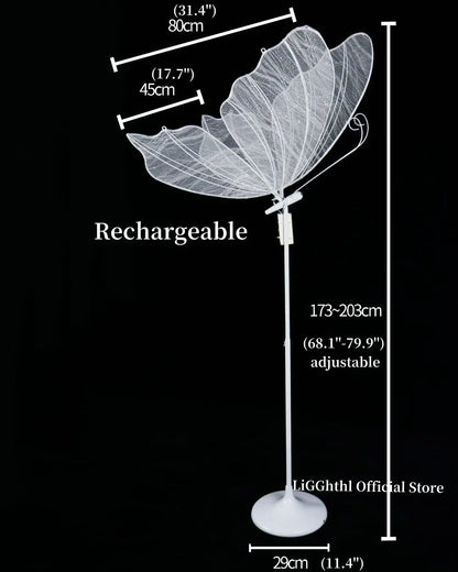 DecorBites™ Lace Romantic Butterfly LED Floor Light for Wedding Decor & Party Stage