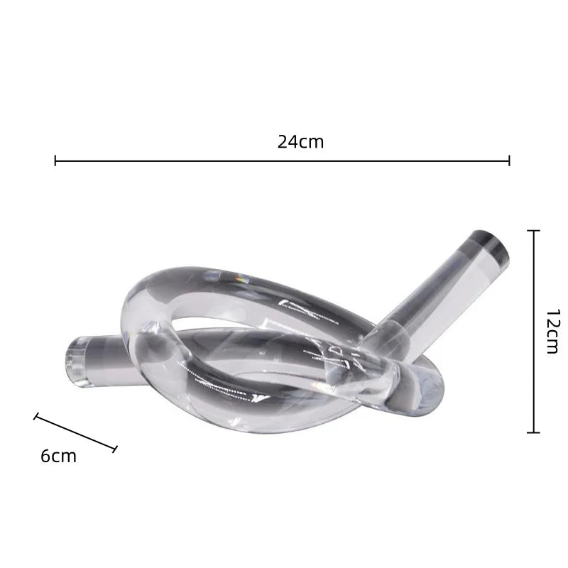 Adornos DecorBites™ de nudos geométricos de cuerda acrílica - Figuras decorativas para el hogar