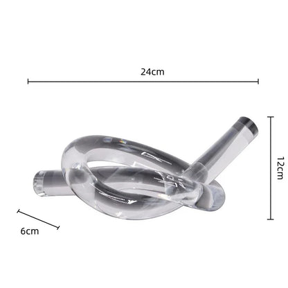 Adornos DecorBites™ de nudos geométricos de cuerda acrílica - Figuras decorativas para el hogar