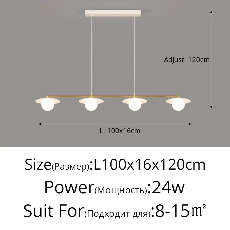 DecorBites™ Dimmable Led Ceiling Chandelier for Living Room, Dining Table, Kitchen - Modern Indoor Lighting Fixture