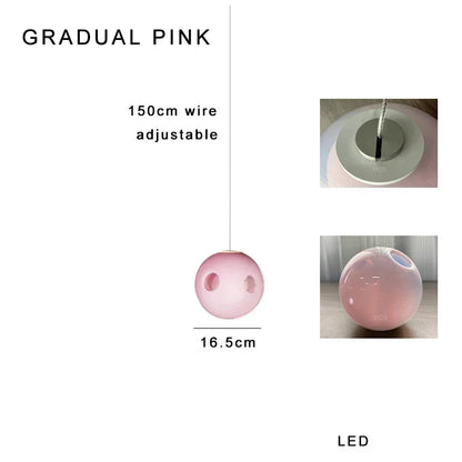 Decorbites™ Glas-Glas-Pendant-Lampen 16PCS LED dimmbarer Hänge-Lampe Vintage Sputnik