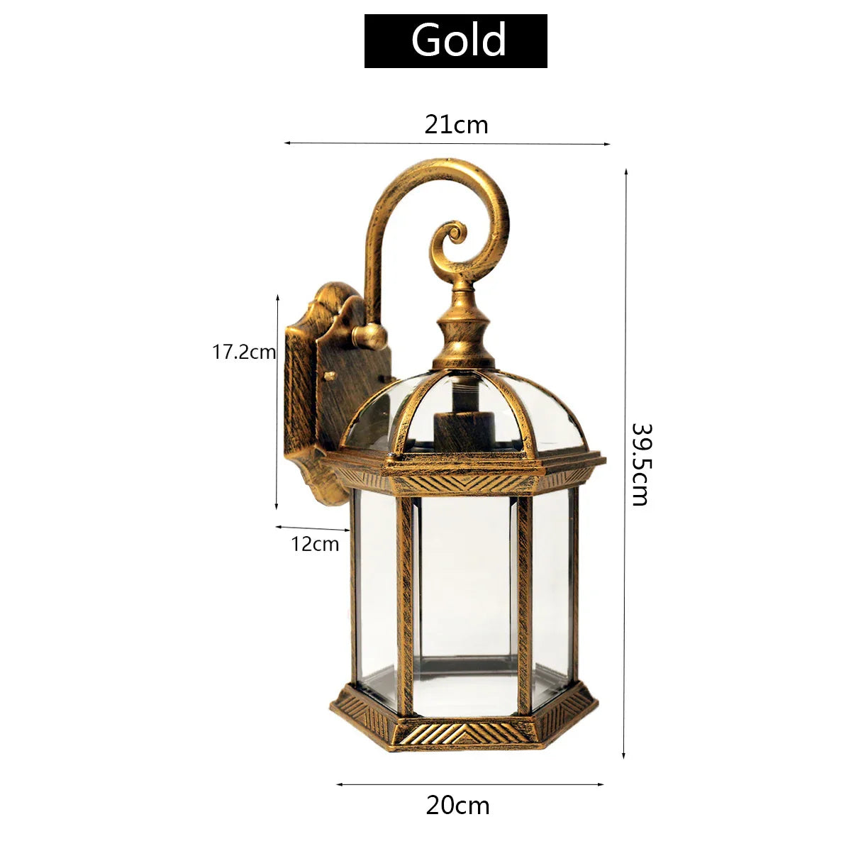 DecorBites™ Black Bronze Wall Lamp Sconce Light Fixtures for Indoor/Outdoor Lighting