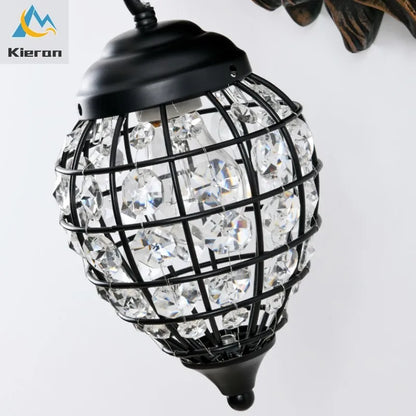 DecorBites™ King Crystal Wall Lamp for Bedroom Living Room Hotel Club Decor