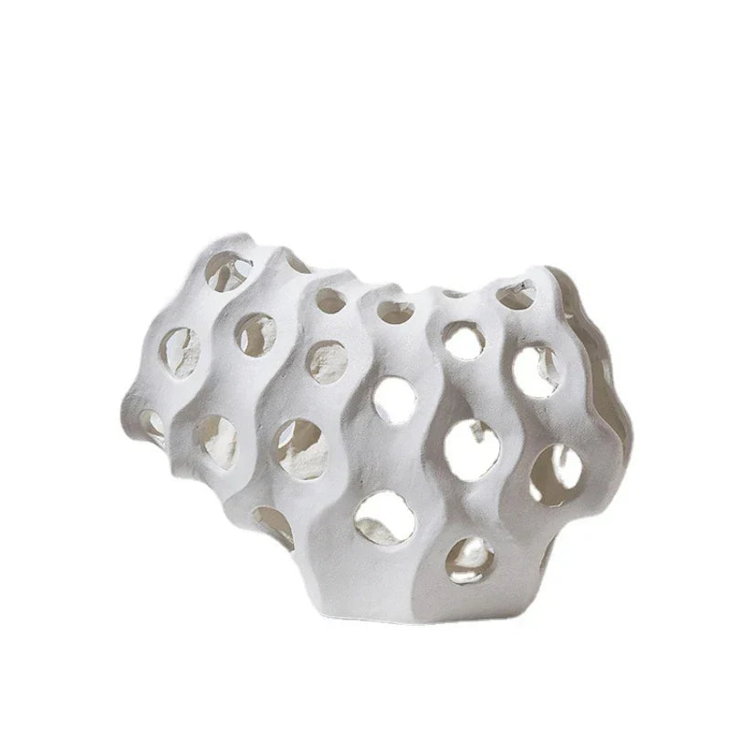 ديكوربايتس™ منحوتة هندسية من الراتينج المرجاني على شكل مخلوق بحري