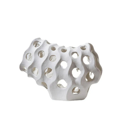 ديكوربايتس™ منحوتة هندسية من الراتينج المرجاني على شكل مخلوق بحري