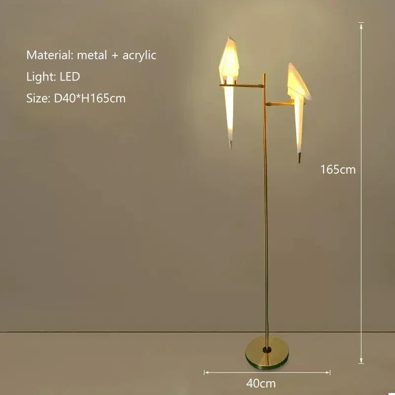 DecorBites™ Bird LED Floor Lamp for Living Room & Bedroom