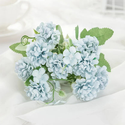 DecorBites™ Hydrangea Bouquet Artificial Flowers Home Decor Wedding Floral Arrangement Bouquet