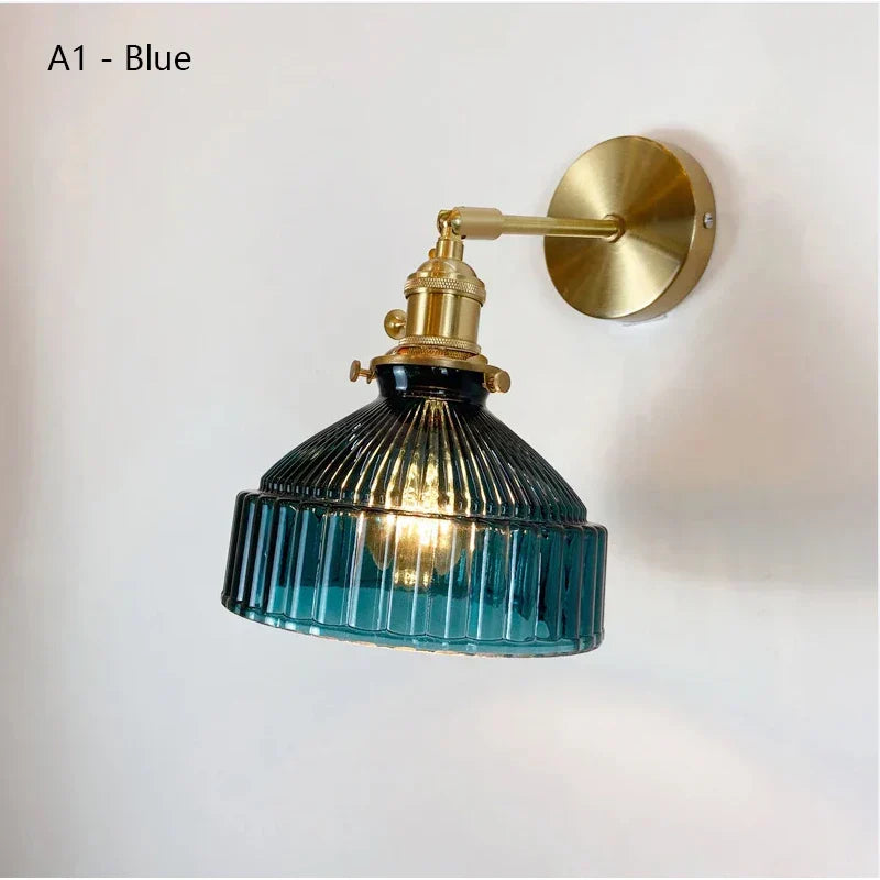 DecorBites™ Glass Shade LED Wall Lamp for Luxury Living Room Decor