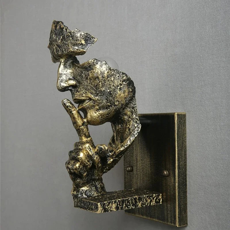 DecorBites™ Loft Face Wall Lamp Décor Salon Lights Retro LED Indoor Lighting