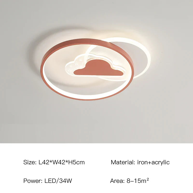 ثريا سقف LED لغرفة الأطفال من DecorBites™، مصباح معلق حديث لغرفة الدراسة