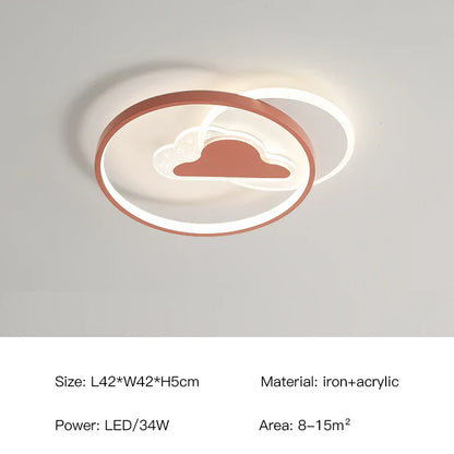 ثريا سقف LED لغرفة الأطفال من DecorBites™، مصباح معلق حديث لغرفة الدراسة