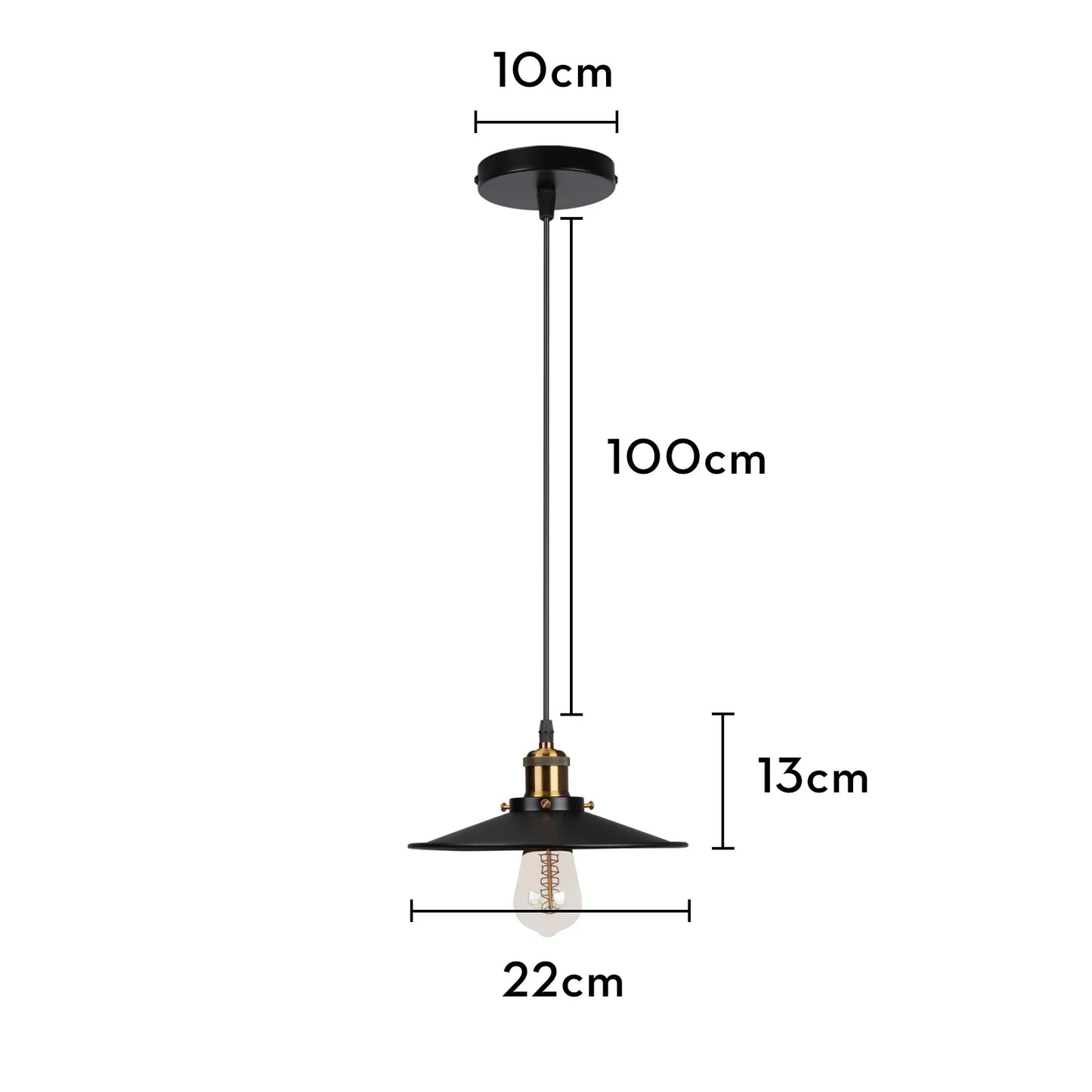 DecorBites™ Iron Pendant Light for Dining Room, Kitchen, and Bedroom