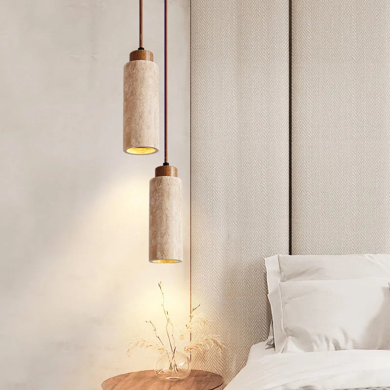 Black Stone Pendant Light