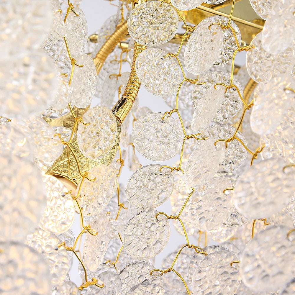 ثريا كريستالية DecorBites™ بتصميم فرع شجرة المال الذهبية لغرفة المعيشة وغرفة النوم