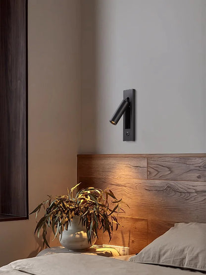 DecorBites™ LED Wall Lamp with Switch, USB Port, Rotatable - Bedroom Reading Light