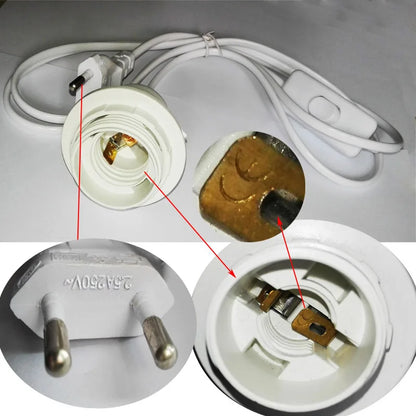 DecorBites™ Decorative Lamp Cord with Dimmer Switch and E14 E27 Socket