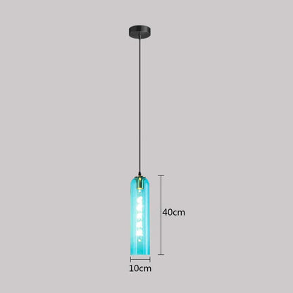 DecorBites™ Green Glass Nordic Pendant Light E27 Suspension Fixture for Living and Bedroom