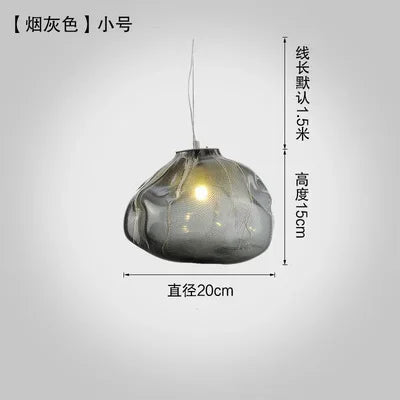 DecorBites™ Cloud Glass Pendant Lights | Nordic Modern Blown Crystal Suspension Lamps