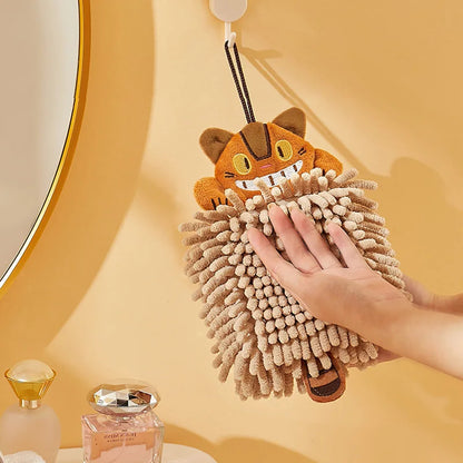 DecorBites™ Cat Kitchen Hand Towel Microfiber Chenille Super Absorbent Quick-dry Home Towel