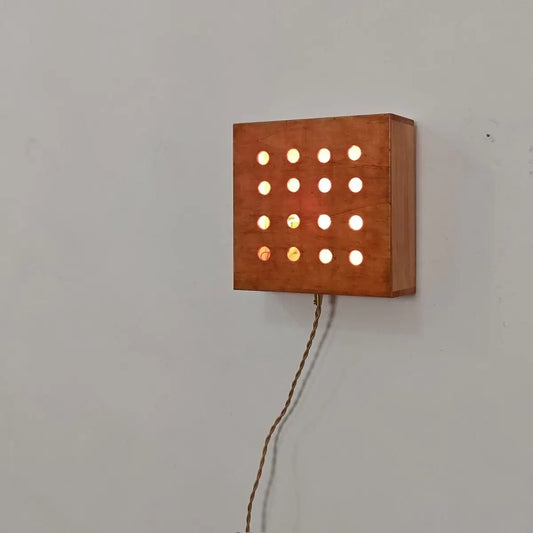 DecorBites™ Cave Box Retro Wall Light: Artistic Master Bedroom Headboard & Living Room Feature.