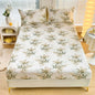 Decobites Golden Feather Sheet Set: Fitted Sheet & 2 Pillowcases, All Season Bedspread