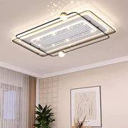 White LED Ceiling Fan Heated Blade Kids Room