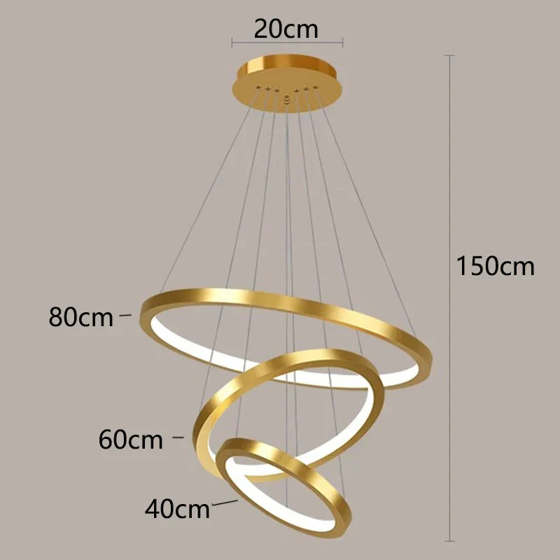 DecorBites™ Nordic Home Decor Stair Chandelier Living Room Bedroom Dining Room Lighting