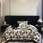 Decobites Luxury Vintage Egyptian Cotton Bedding Set with Digital Printing