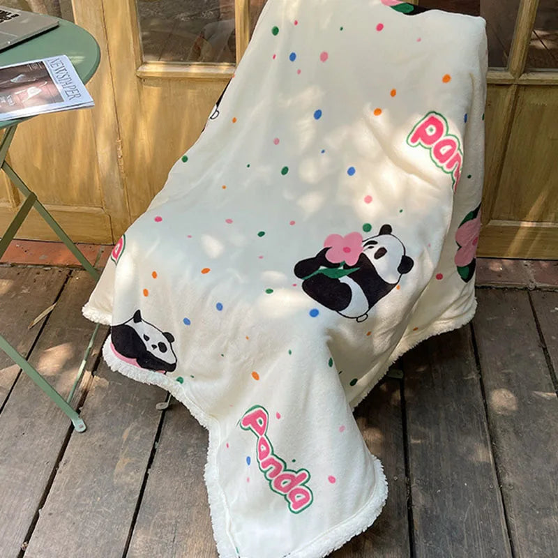 Manta de forro polar DecorBites™ | Chal multiusos para oficina y hogar | Manta suave y cálida