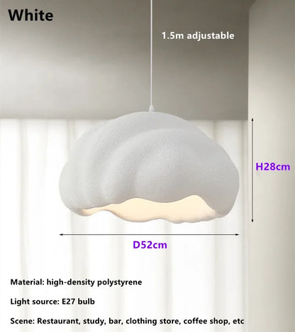 Lámpara colgante LED Wabi Sabi color crema DecorBites™ - Decoración elegante para comedor y dormitorio