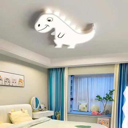 DecorBites™ Kids Bedroom Ceiling Lamp Full Spectrum Eye Protection Cream Wind Airplane Theme