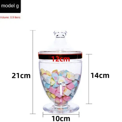 مجموعة أوعية الحلوى والتوابل الأكريليكية DecorBites™ لتخزين الطعام في المطبخ