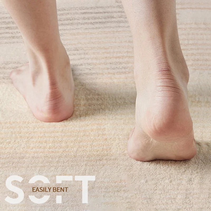 DecorBites™ Circular Geometric Cashmere Floor Mat for Living Room, Stain Resistant & Easy-Clean