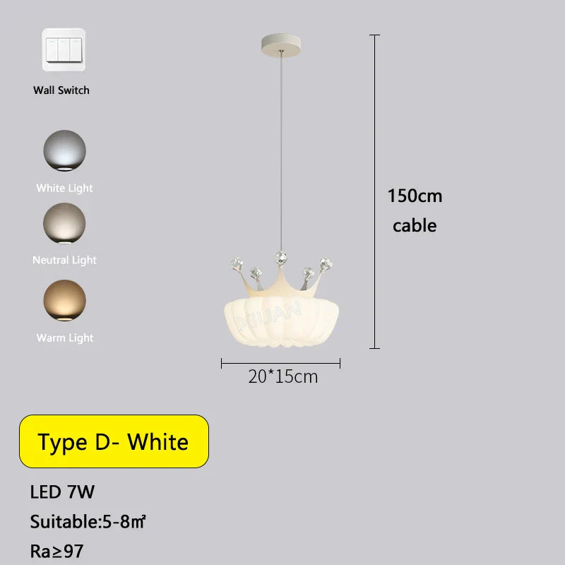 Gold Cloud Pendant Light For Childrens Room