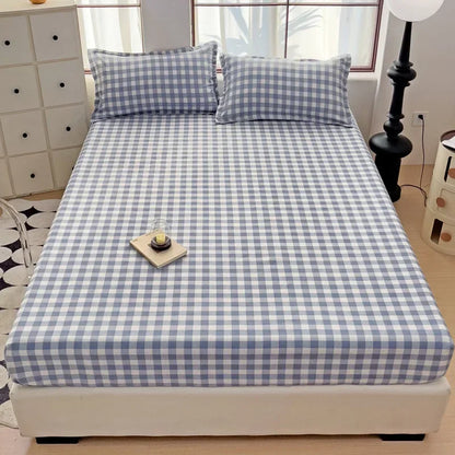 DecorBites™ Japanese Style Thick Fitted Sheet for Queen/King Bed